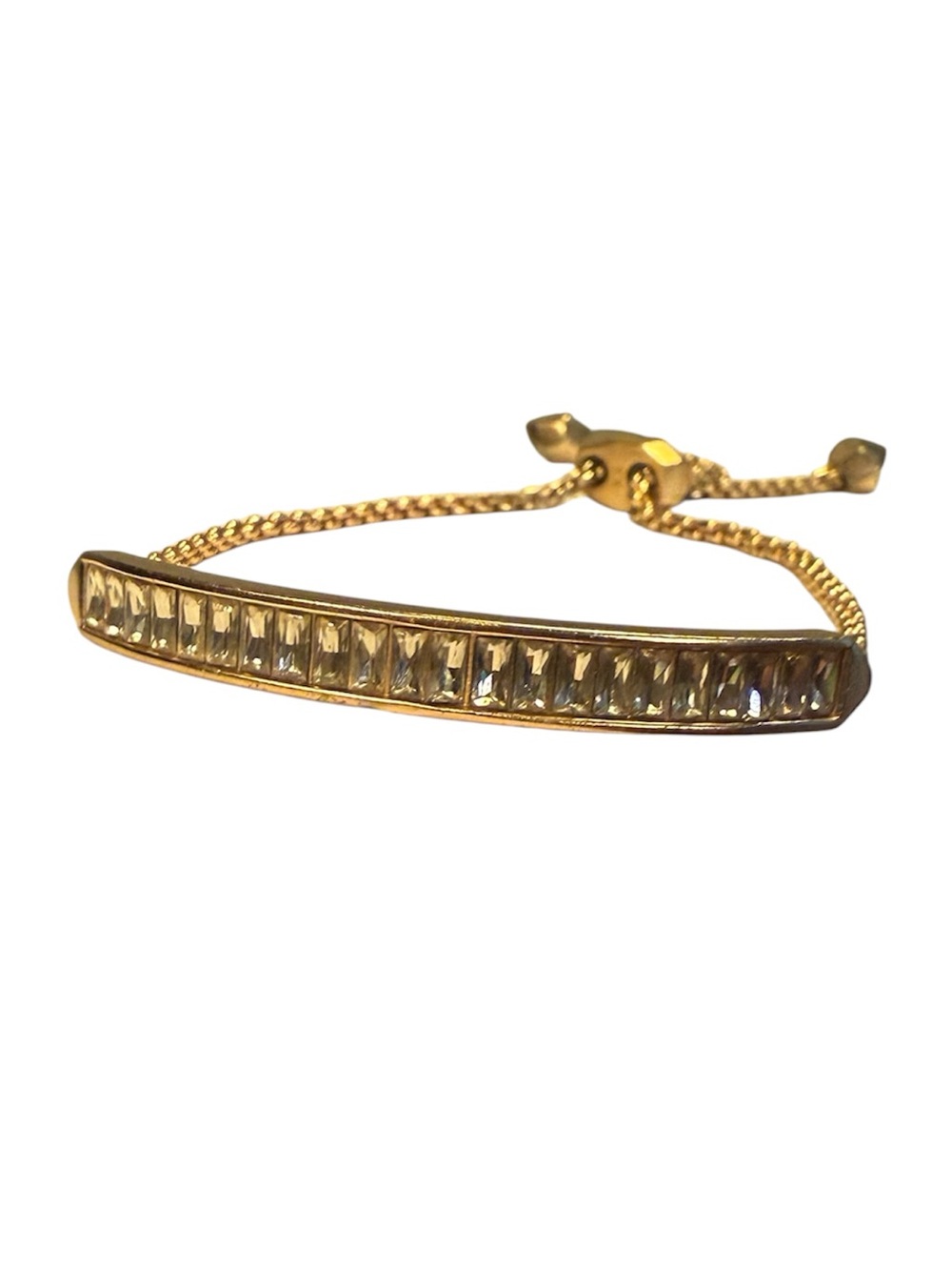 Kendra Scott Rose Gold Jack Crystal Slider Adjustable bracelet